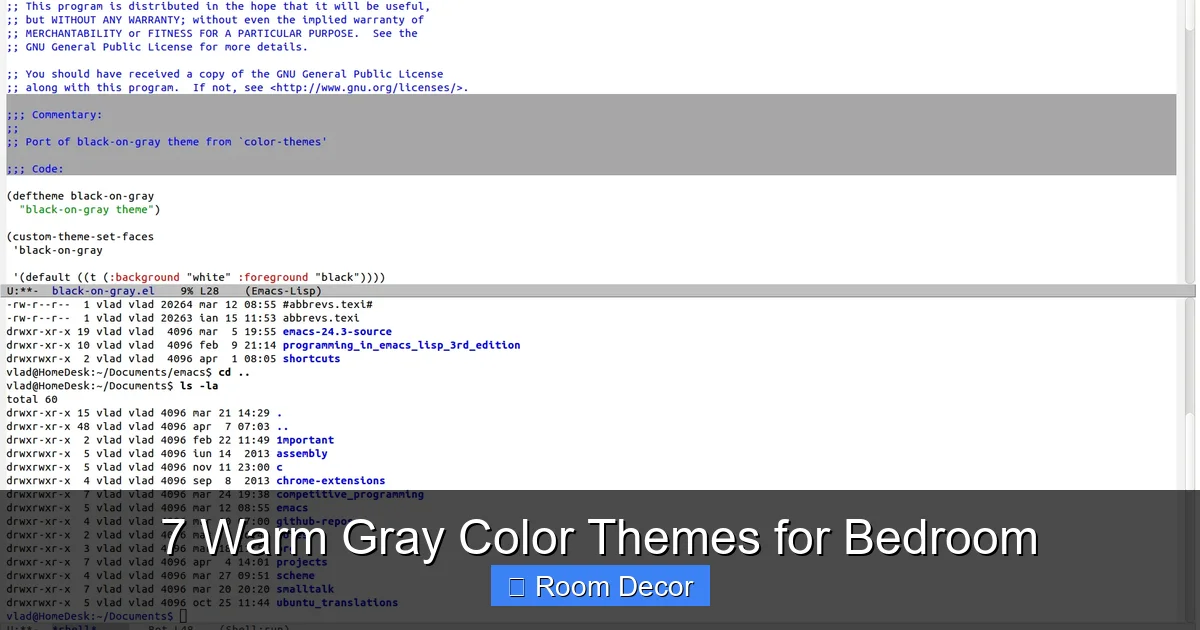 7 Warm Gray Color Themes for Bedroom