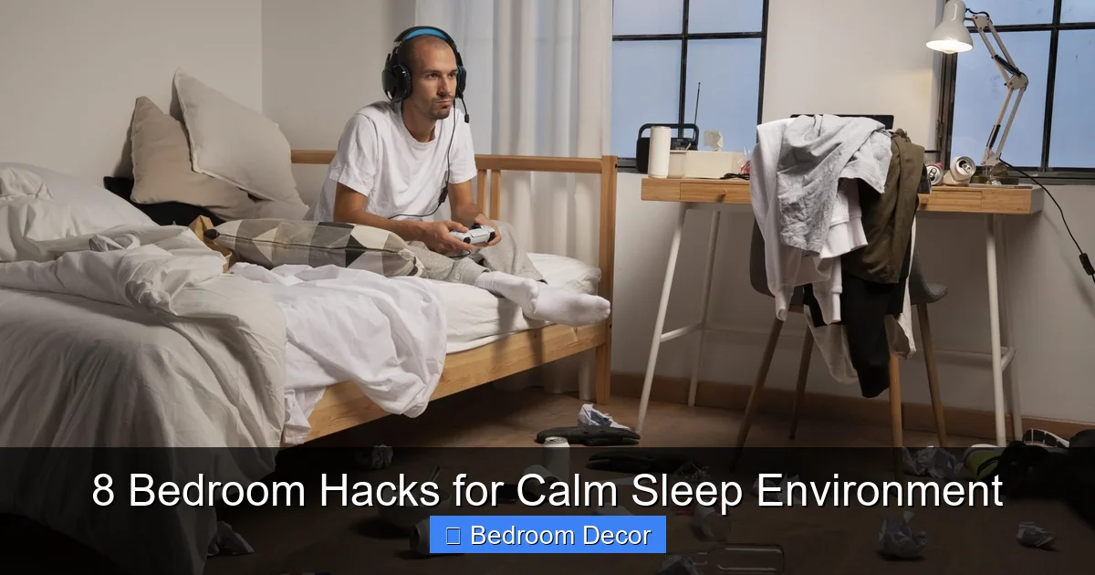 8 Bedroom Hacks for Calm Sleep Environment