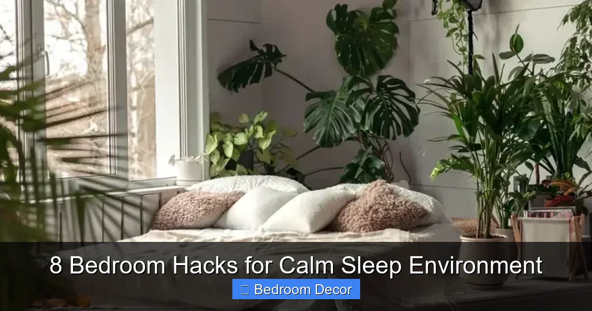 8 Bedroom Hacks for Calm Sleep Environment