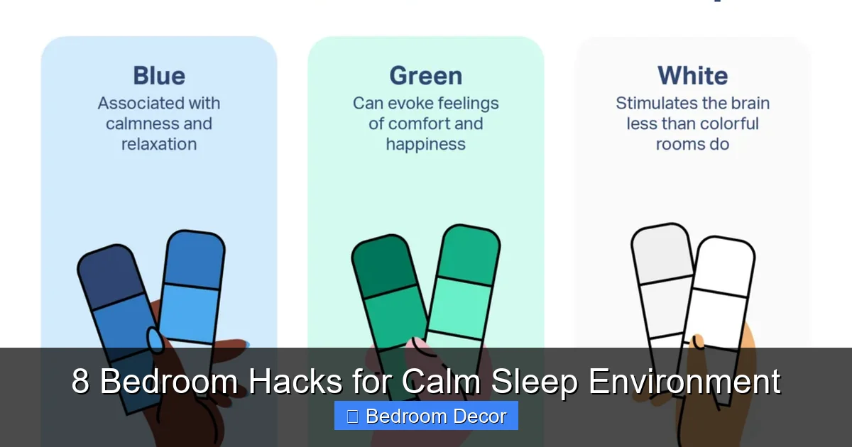 8 Bedroom Hacks for Calm Sleep Environment