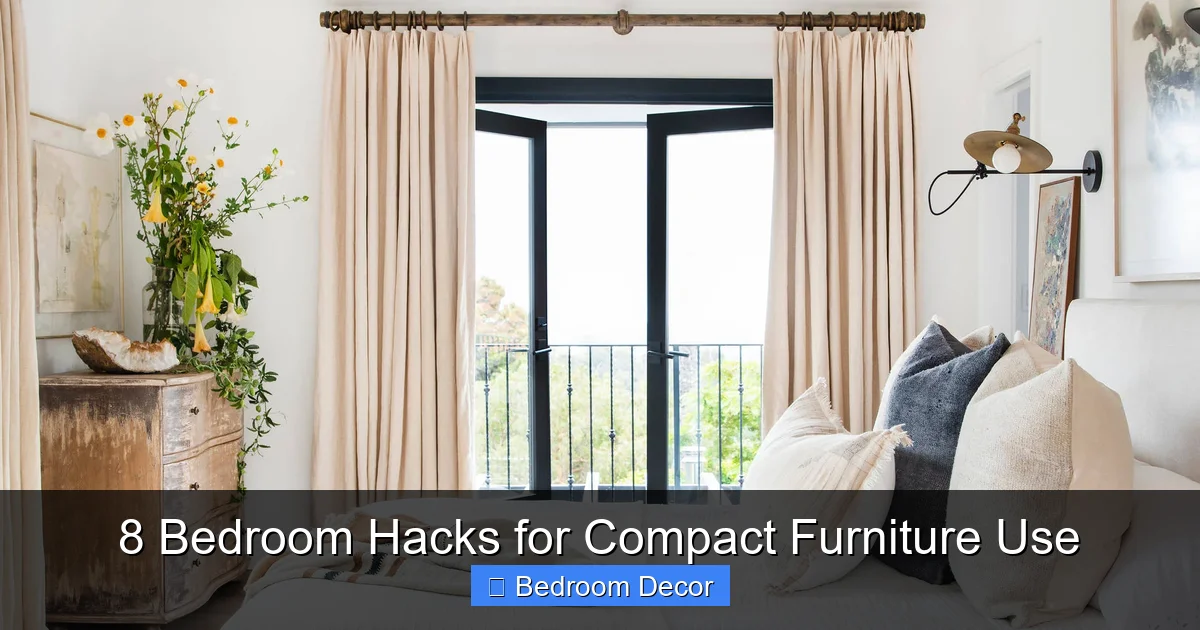 8 Bedroom Hacks for Compact Furniture Use
