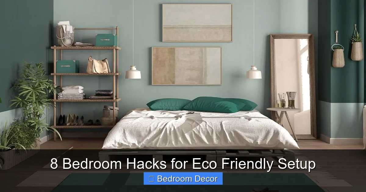 8 Bedroom Hacks for Eco Friendly Setup