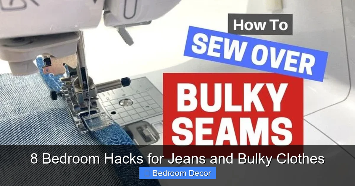 8 Bedroom Hacks for Jeans and Bulky Clothes