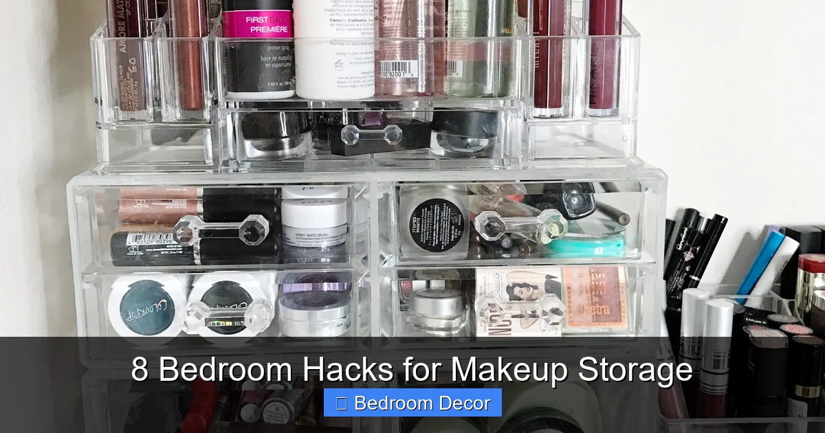 8 Bedroom Hacks for Makeup Storage