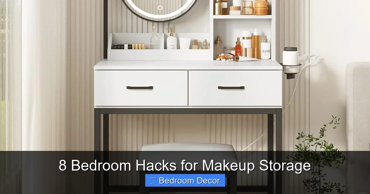 8 Bedroom Hacks for Makeup Storage