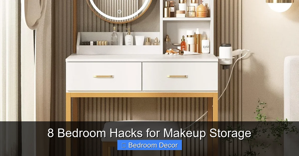 8 Bedroom Hacks for Makeup Storage