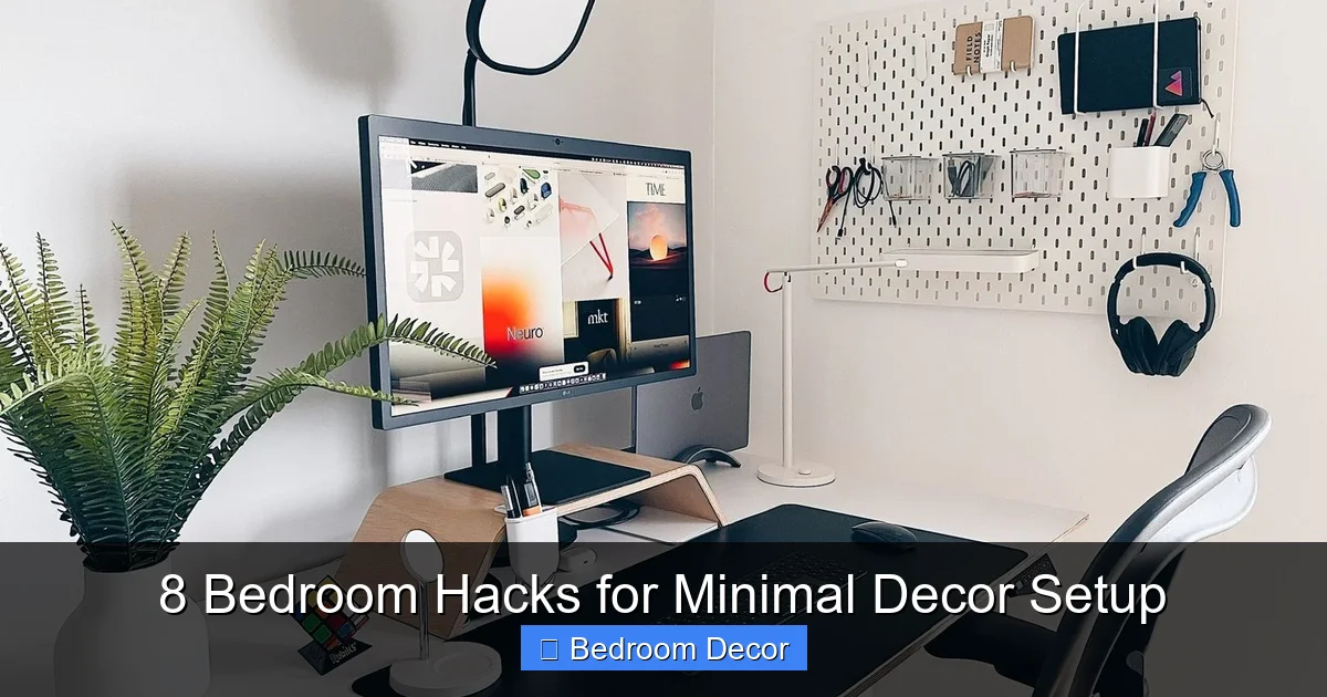 8 Bedroom Hacks for Minimal Decor Setup