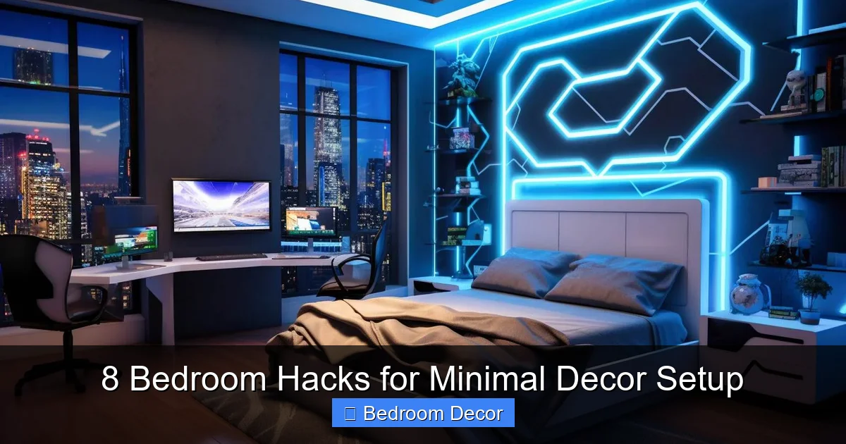 8 Bedroom Hacks for Minimal Decor Setup