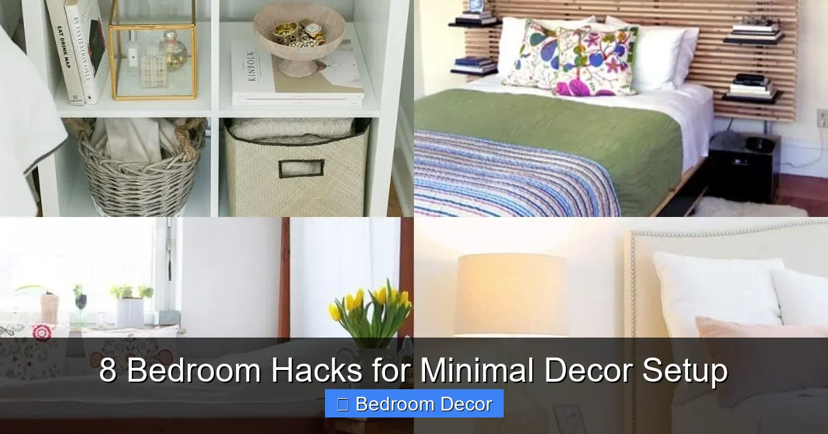 8 Bedroom Hacks for Minimal Decor Setup