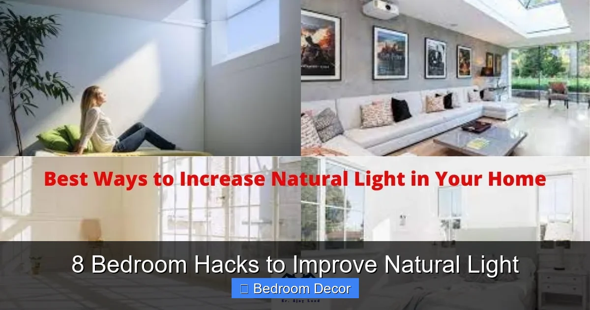 8 Bedroom Hacks to Improve Natural Light