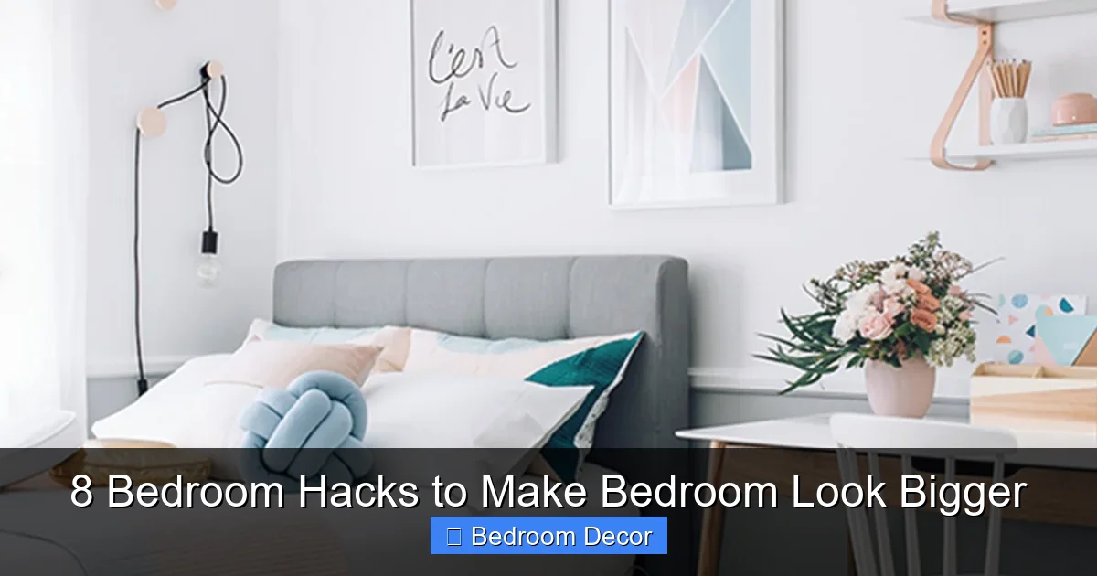 8 Bedroom Hacks to Make Bedroom Look Bigger