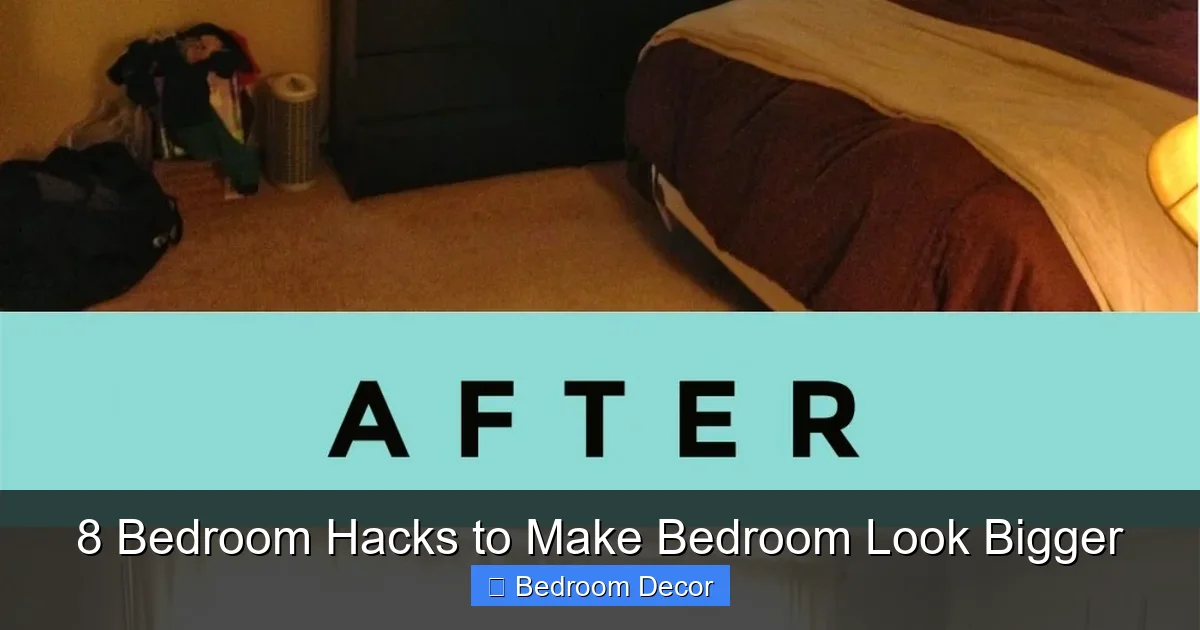 8 Bedroom Hacks to Make Bedroom Look Bigger