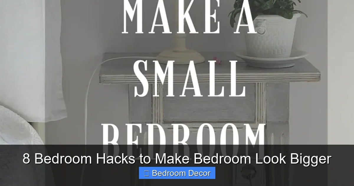 8 Bedroom Hacks to Make Bedroom Look Bigger