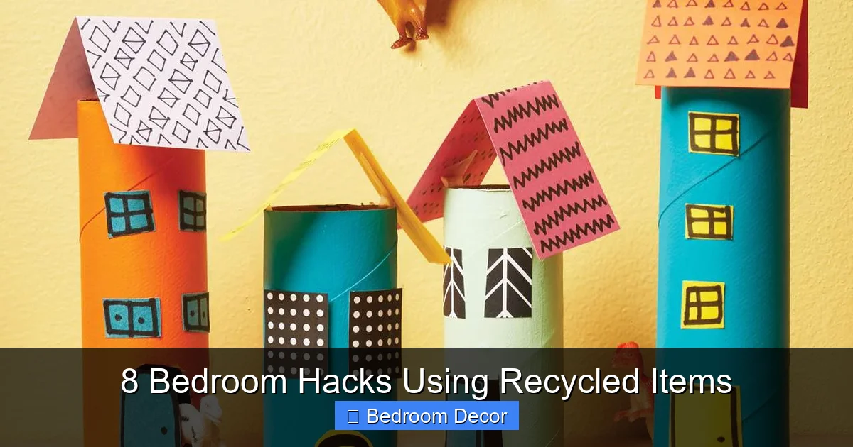 8 Bedroom Hacks Using Recycled Items