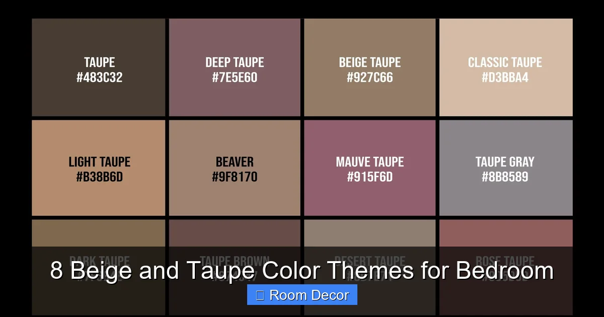 8 Beige and Taupe Color Themes for Bedroom