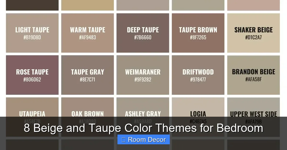 8 Beige and Taupe Color Themes for Bedroom