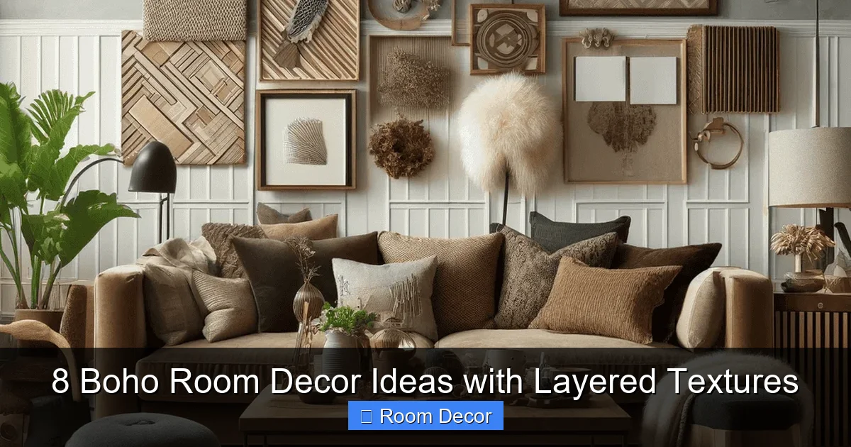 8 Boho Room Decor Ideas with Layered Textures