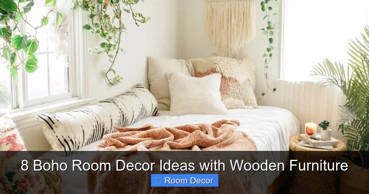 8 Boho Room Decor Ideas with Wooden Furniture