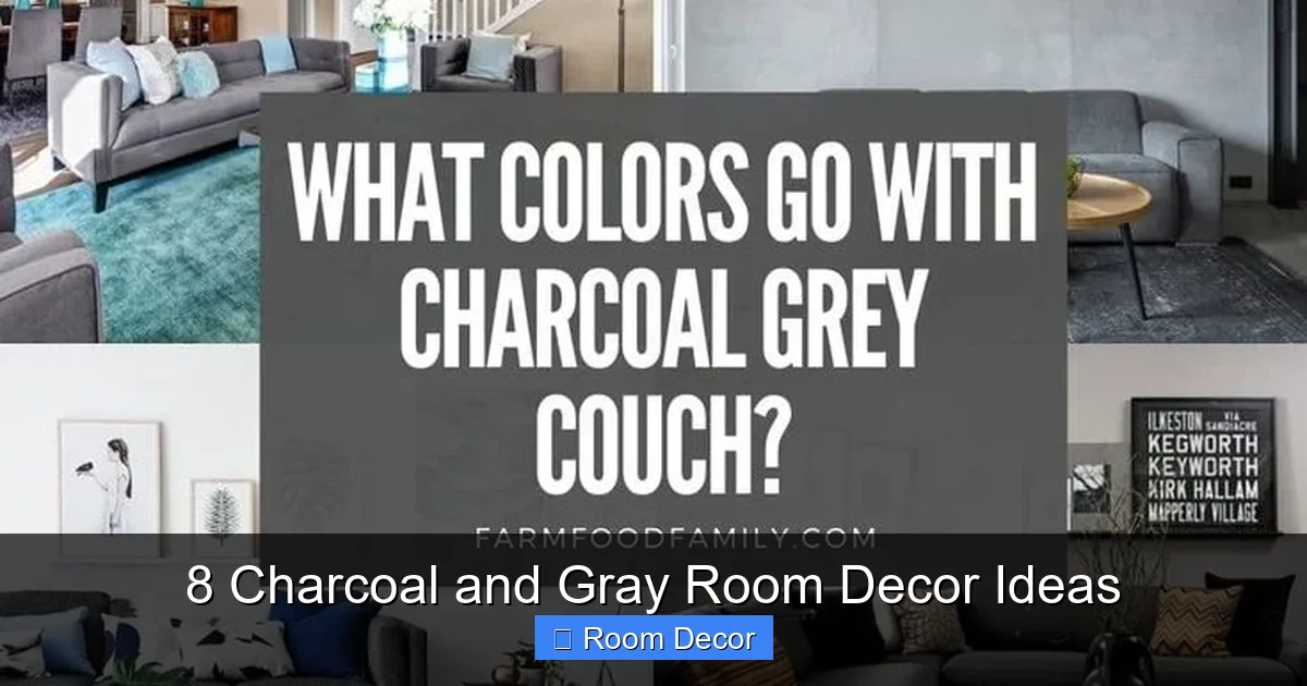 8 Charcoal and Gray Room Decor Ideas