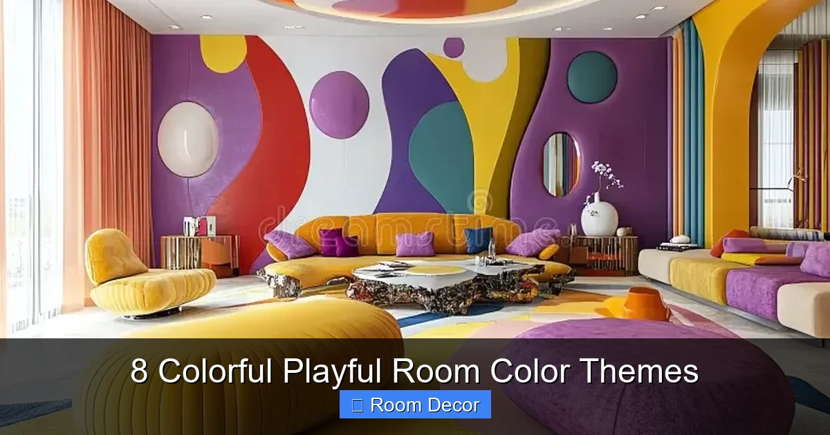 8 Colorful Playful Room Color Themes