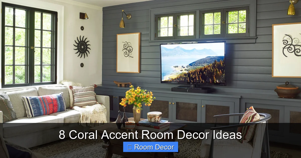 8 Coral Accent Room Decor Ideas