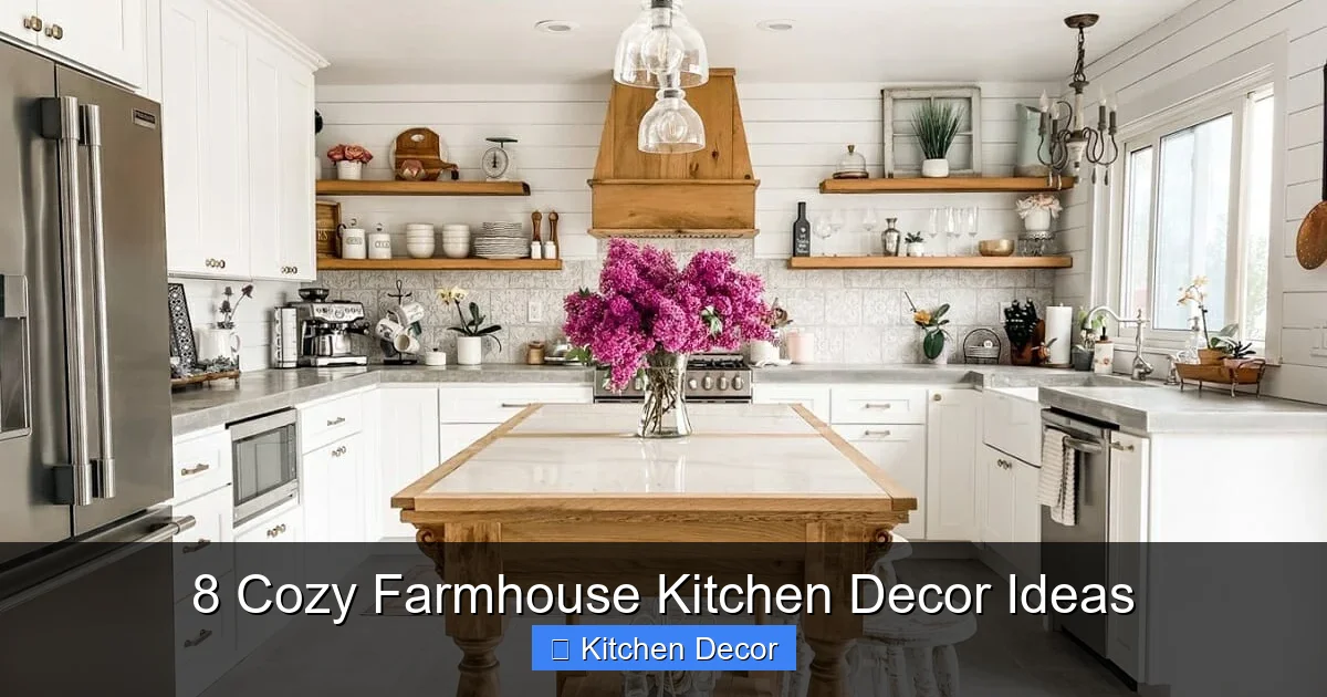 8 Cozy Farmhouse Kitchen Decor Ideas