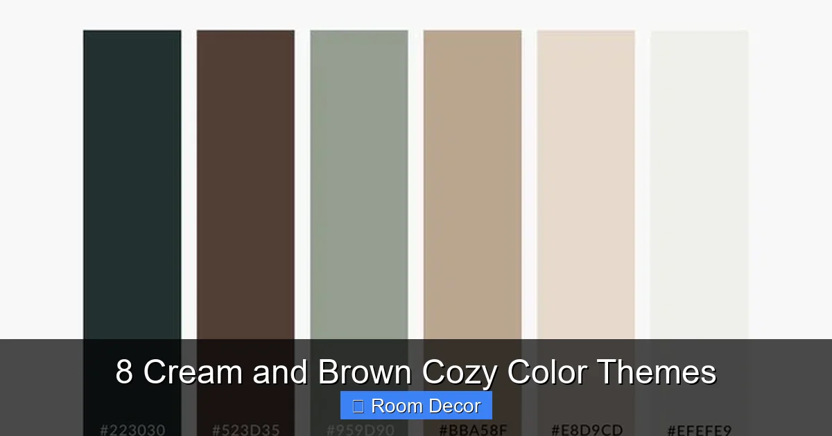 8 Cream and Brown Cozy Color Themes