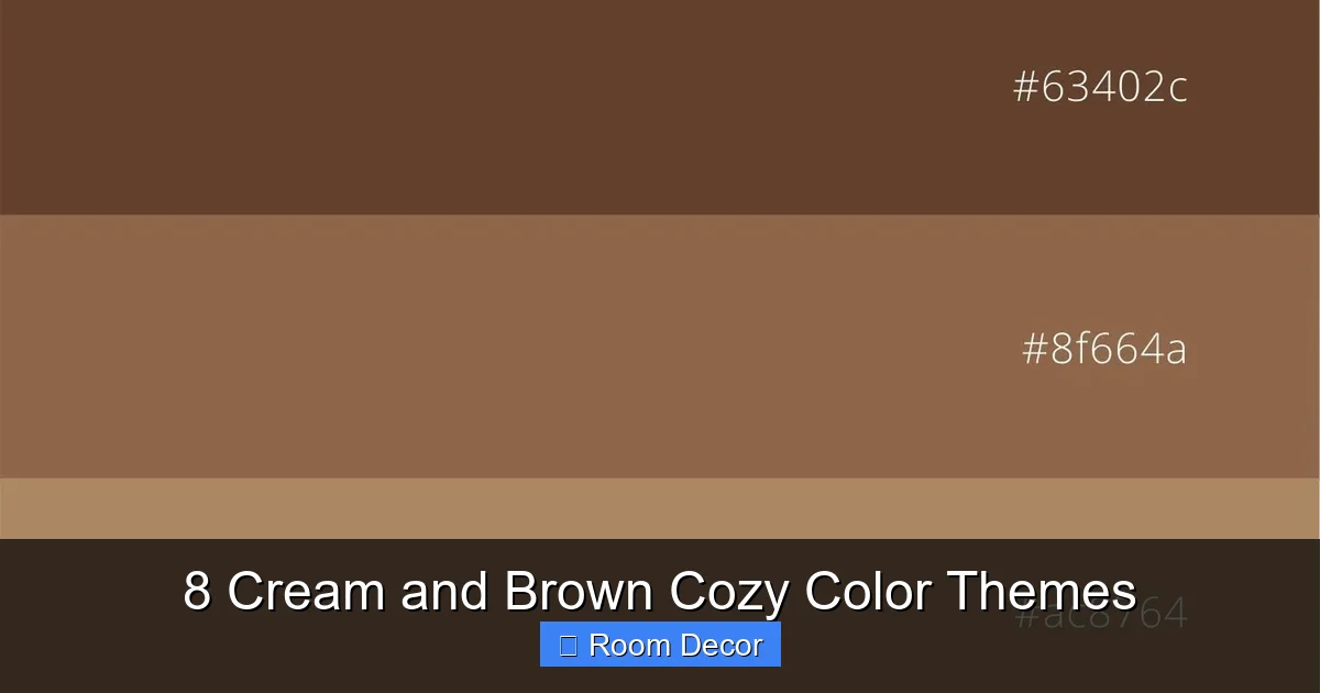 8 Cream and Brown Cozy Color Themes