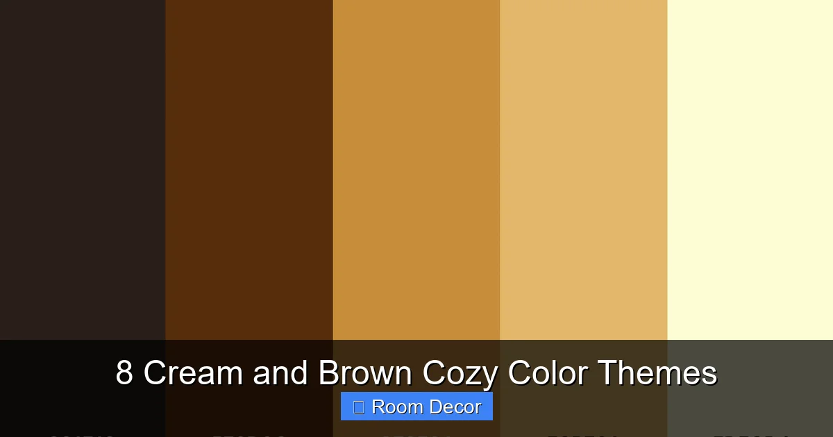 8 Cream and Brown Cozy Color Themes