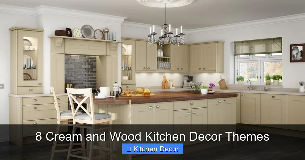 8 Cream and Wood Kitchen Decor Themes