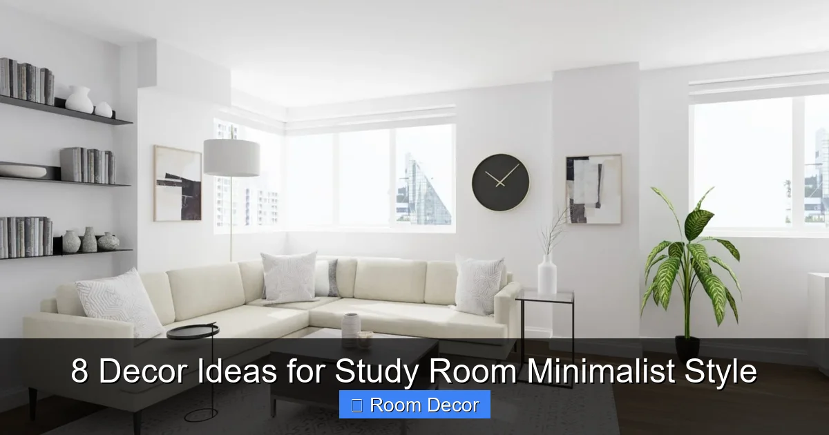 8 Decor Ideas for Study Room Minimalist Style