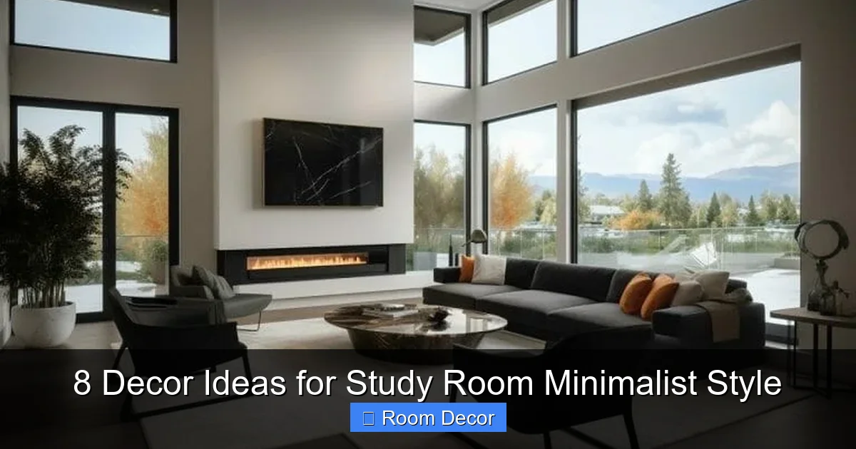 8 Decor Ideas for Study Room Minimalist Style