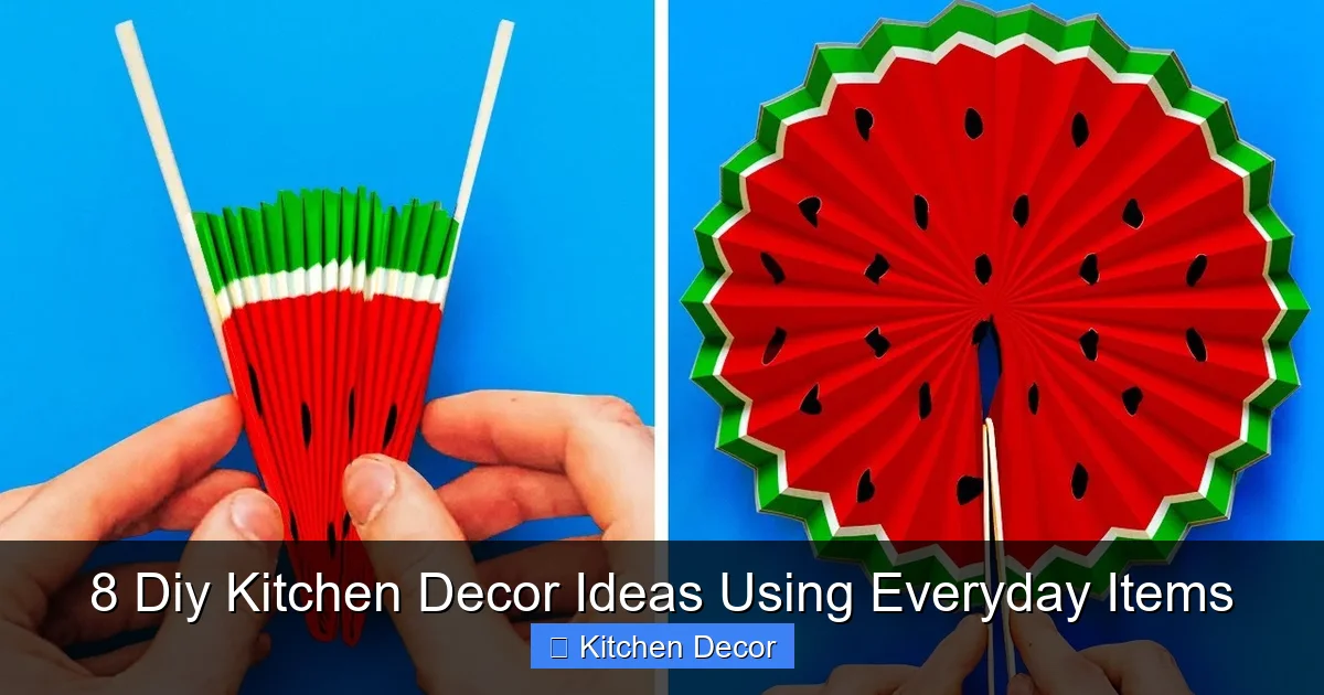 8 Diy Kitchen Decor Ideas Using Everyday Items