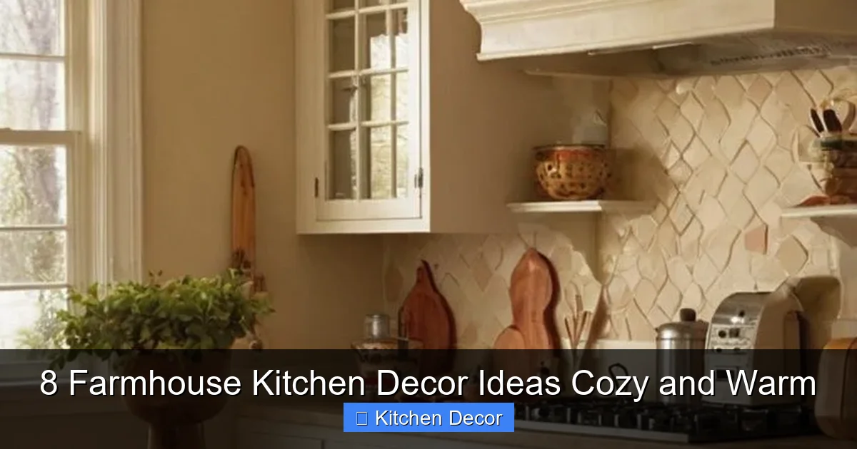 8 Farmhouse Kitchen Decor Ideas Cozy and Warm