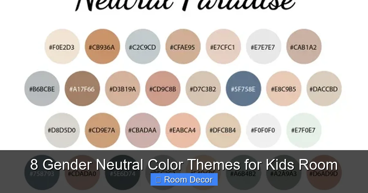 8 Gender Neutral Color Themes for Kids Room