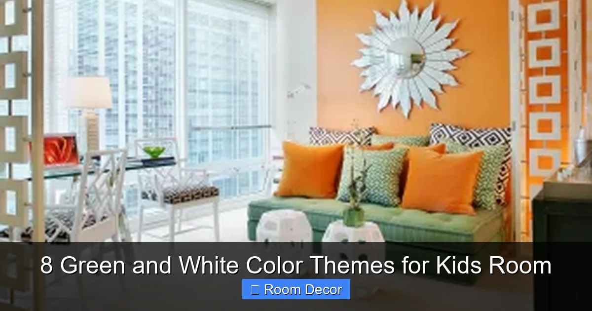 8 Green and White Color Themes for Kids Room