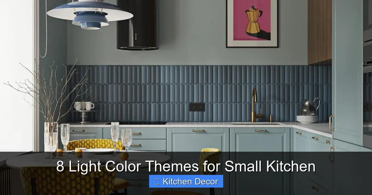 8 Light Color Themes for Small Kitchen