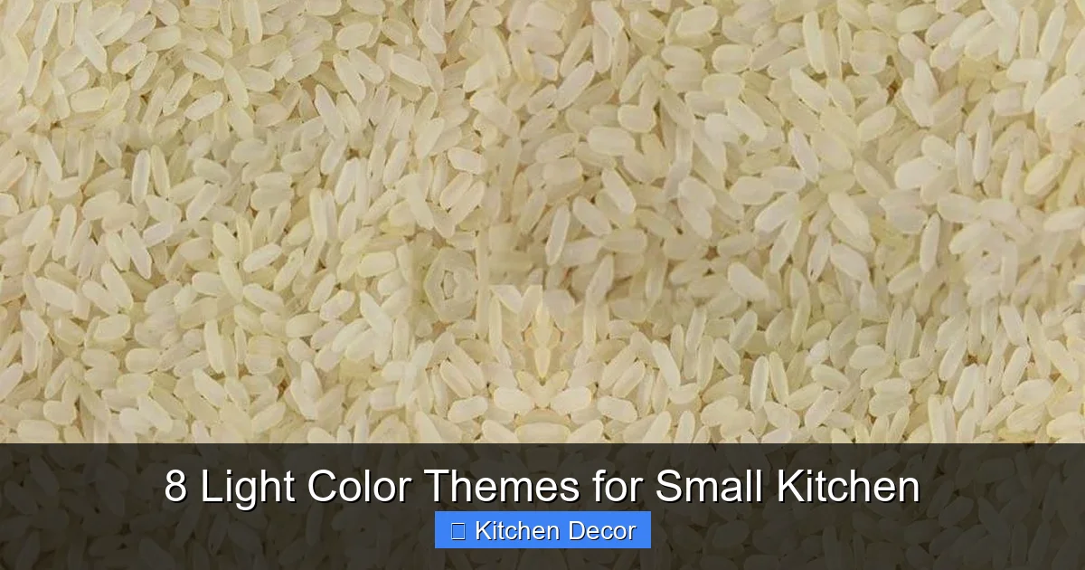 8 Light Color Themes for Small Kitchen