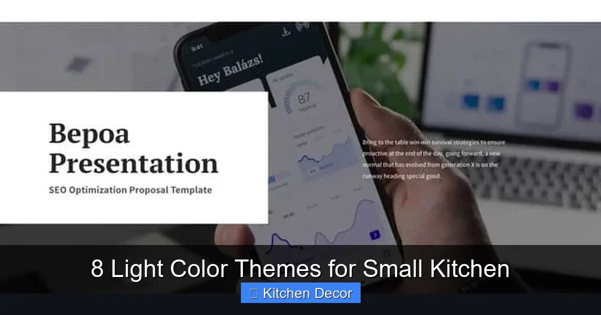 8 Light Color Themes for Small Kitchen