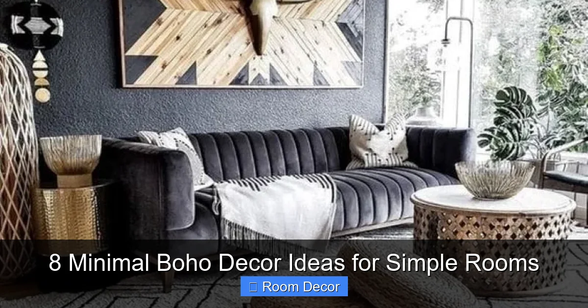8 Minimal Boho Decor Ideas for Simple Rooms