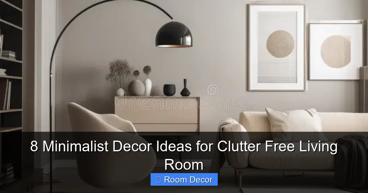 8 Minimalist Decor Ideas for Clutter Free Living Room