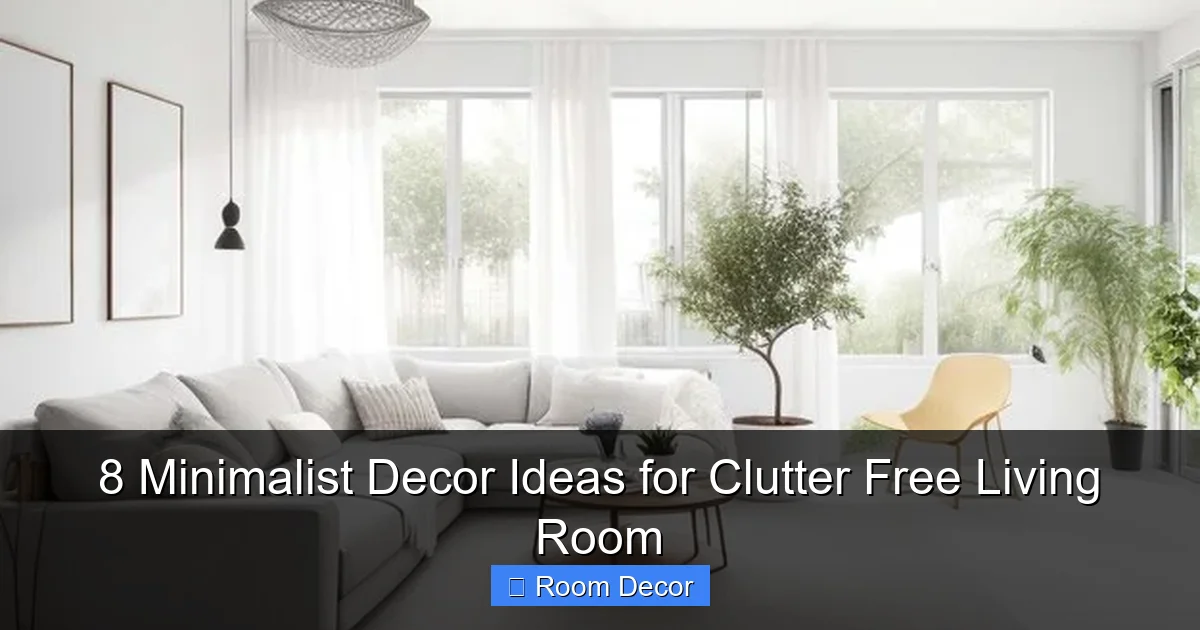 8 Minimalist Decor Ideas for Clutter Free Living Room