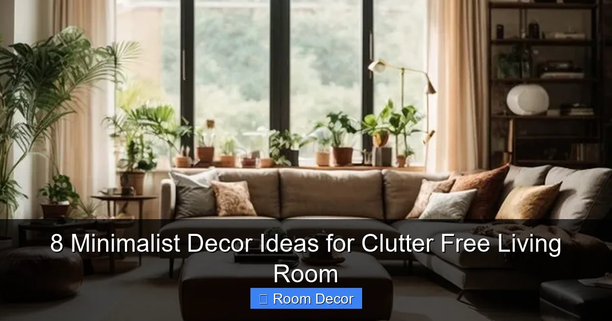 8 Minimalist Decor Ideas for Clutter Free Living Room