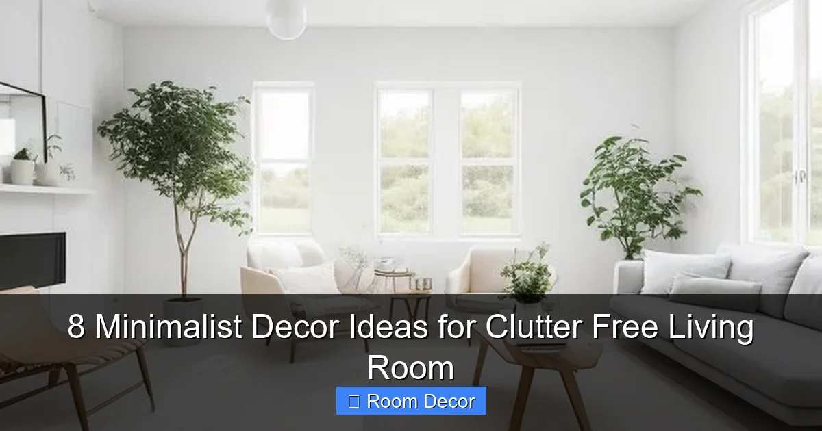8 Minimalist Decor Ideas for Clutter Free Living Room