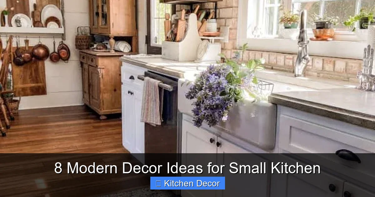 8 Modern Decor Ideas for Small Kitchen