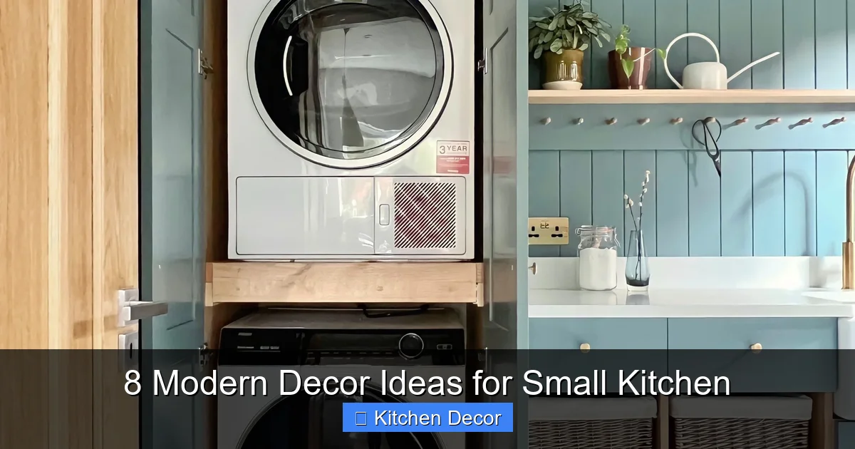 8 Modern Decor Ideas for Small Kitchen