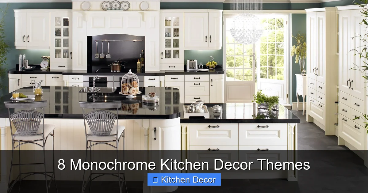 8 Monochrome Kitchen Decor Themes