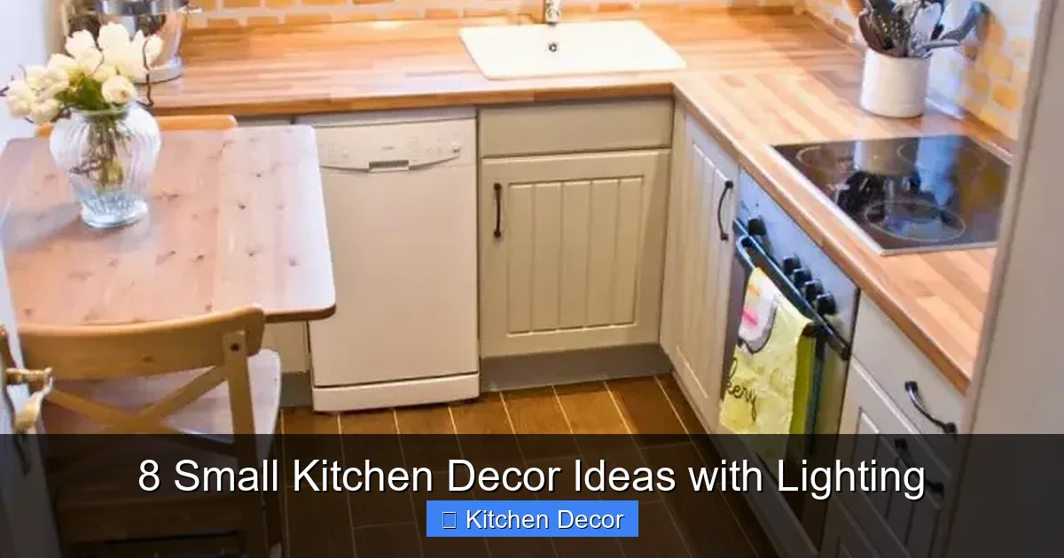 8 Small Kitchen Decor Ideas with Lighting