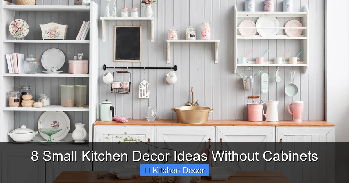 8 Small Kitchen Decor Ideas Without Cabinets