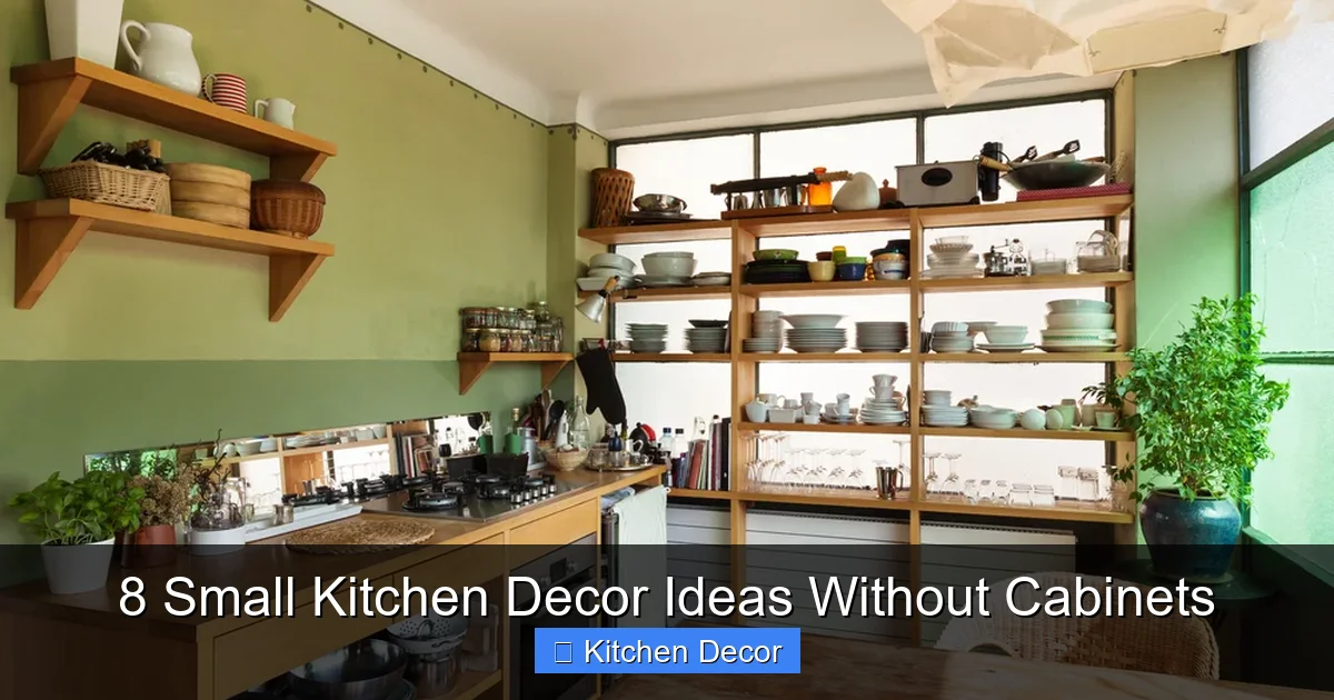 8 Small Kitchen Decor Ideas Without Cabinets